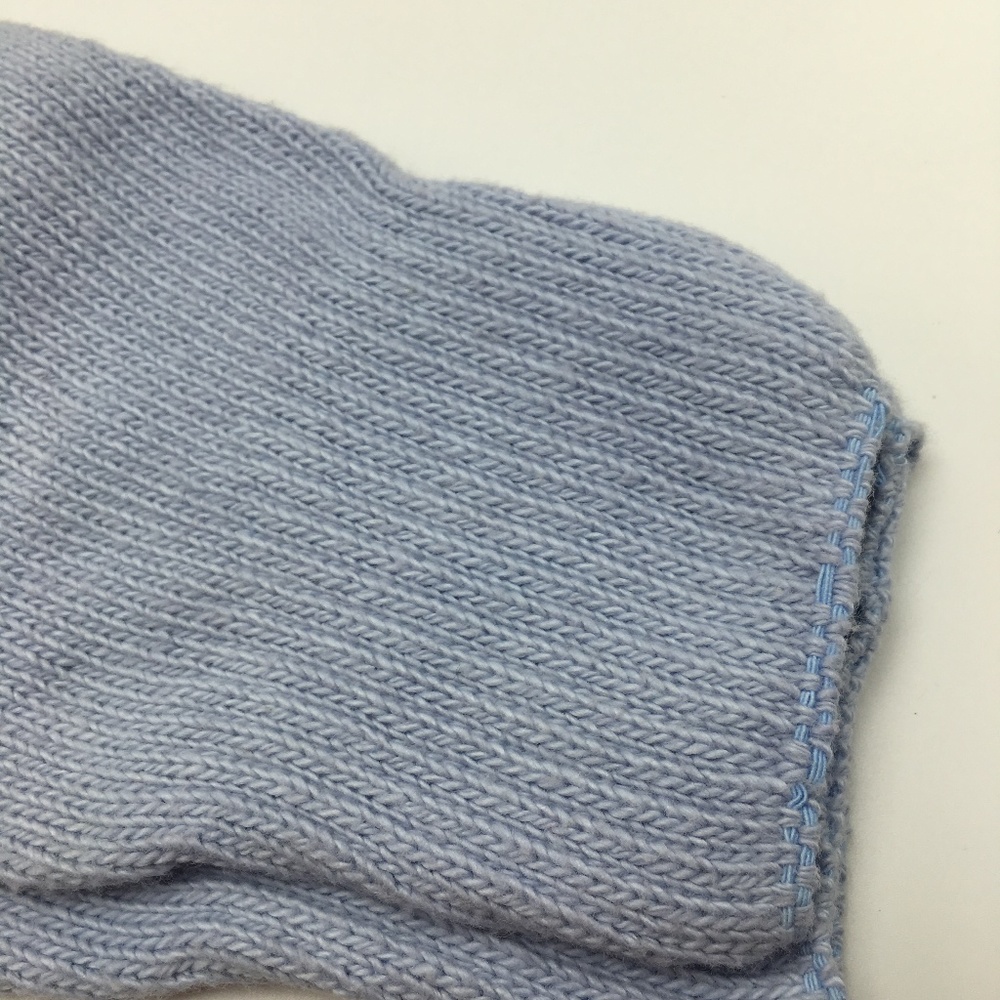 Girls leg warmers cotton light blue 12" New - Picture 3 of 4